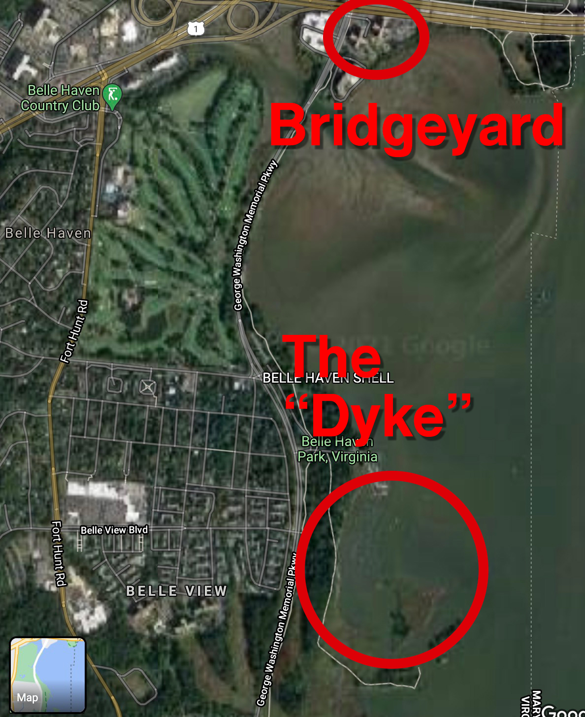 Hunting Towers, The Bridgeyard Apartments, The Dyke Resort, & Brothels