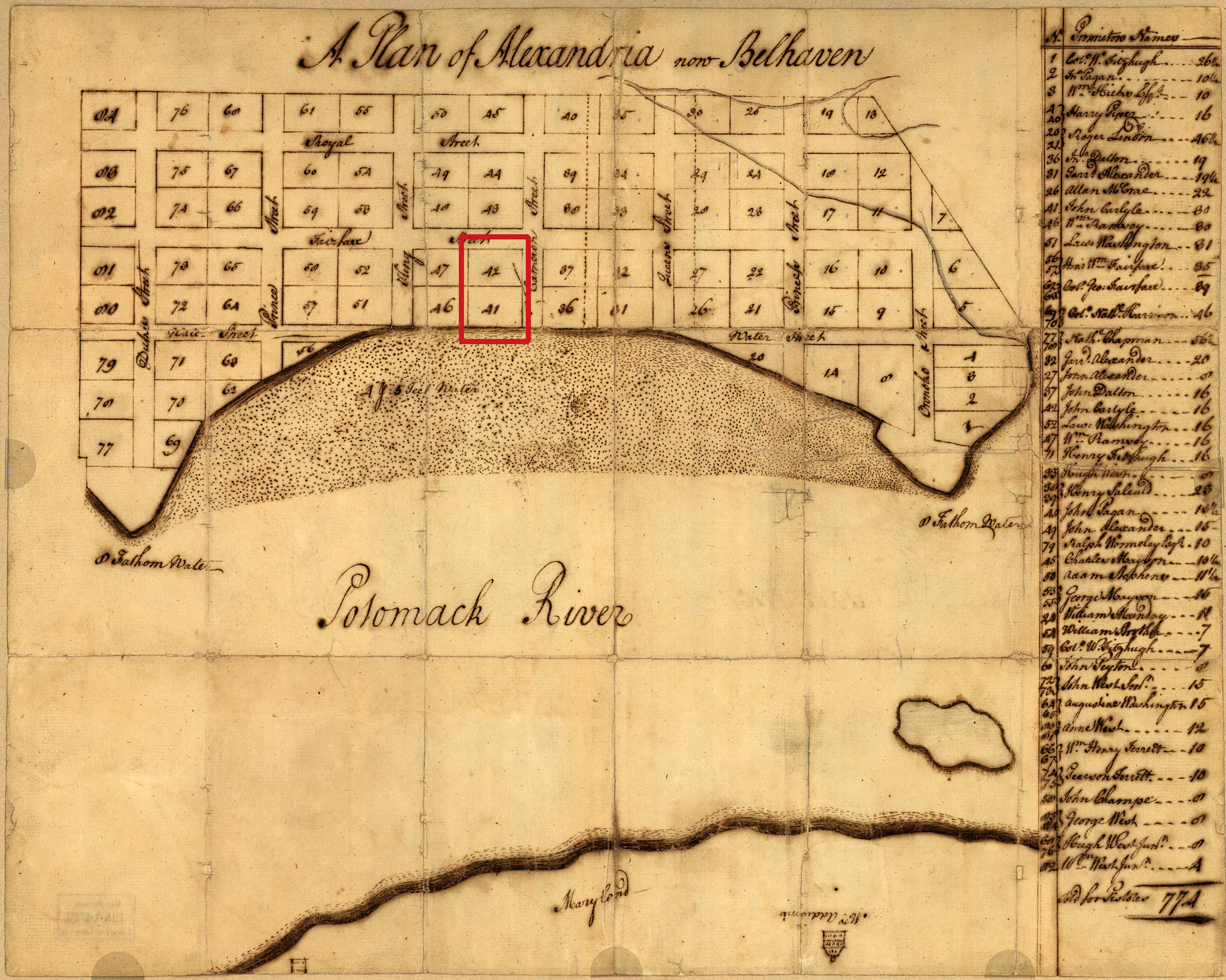 carlyle-house-plan-for-the-town-of-Alexandria