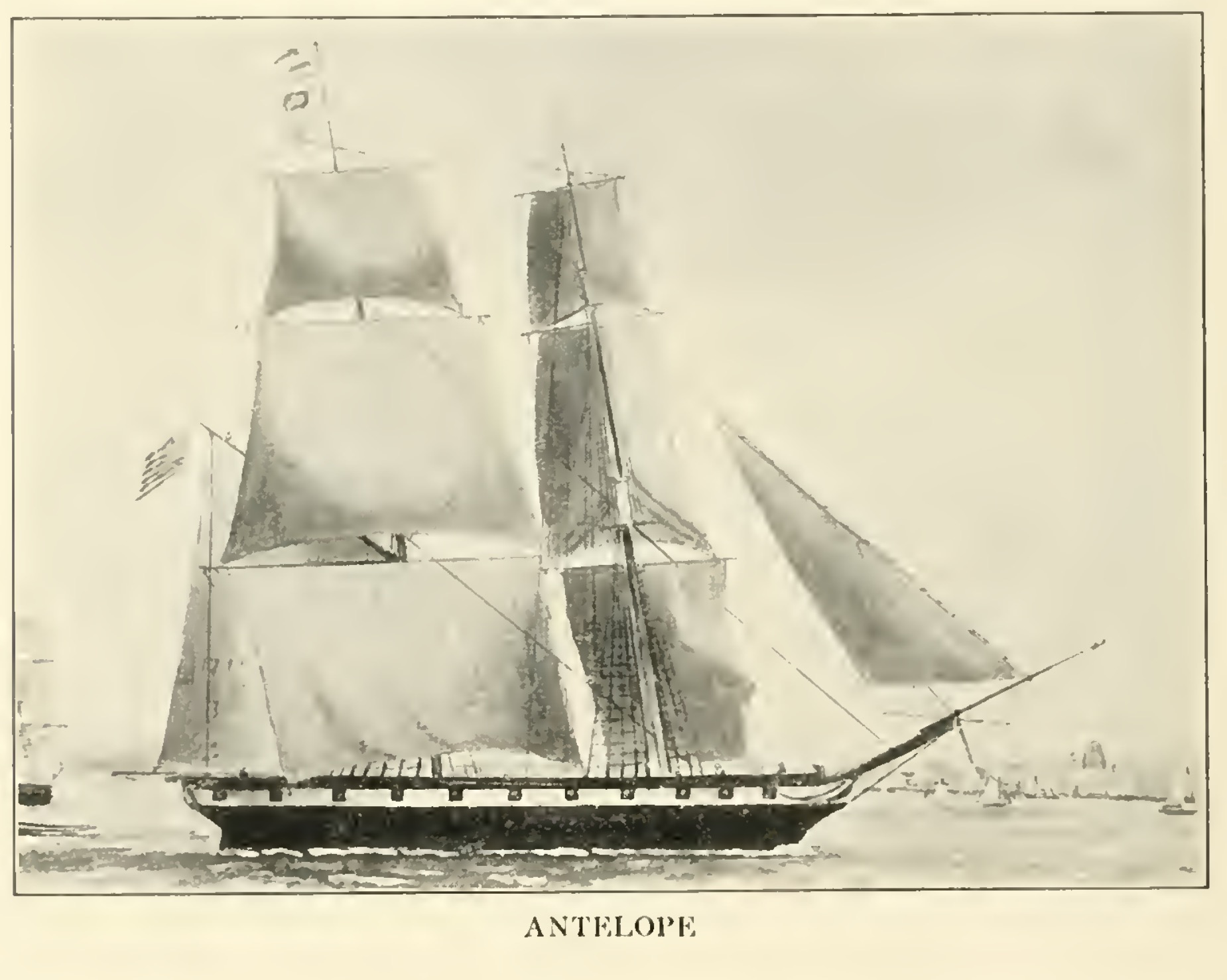 Clipper ship the antelope alexandria boston kingsman